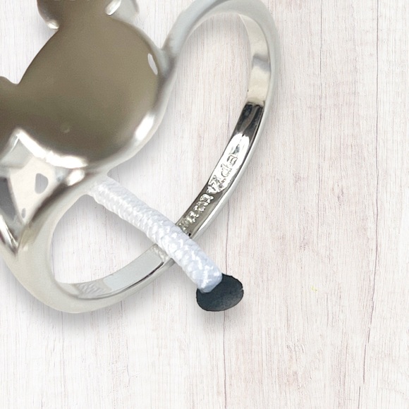 Pura Vida x Disney Mickey Mouse Icon Silver Open Sides Ring - Picture 11 of 14